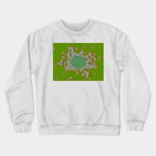 Green Paris Vintage Splat Crewneck Sweatshirt